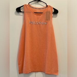 PELOTON Agility Muscle Tank Women’s Size Large Coral Orange Color NWT